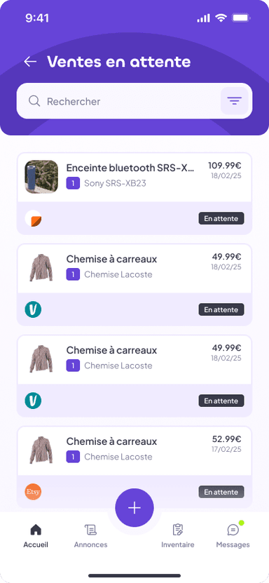 Feature ventes